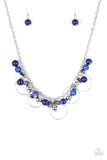 Mountain Mosaic - Blue Necklace - Paparazzi Accessories Necklace Bedazzle Me Pretty Mobile Fashion Boutique