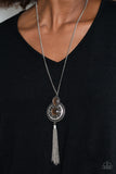 Mountain Mystic - Brown Necklace - Paparazzi Accessories Necklace Bedazzle Me Pretty Mobile Fashion Boutique
