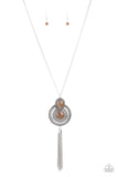 Mountain Mystic - Brown Necklace - Paparazzi Accessories Necklace Bedazzle Me Pretty Mobile Fashion Boutique