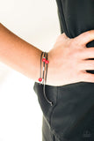 Mountain Treasure - Red Bracelet - Paparazzi Accessories Bracelet Bedazzle Me Pretty Mobile Fashion Boutique
