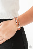 MOUNTAINEER Time Zone - White Bracelet - Paparazzi Accessories Bracelet Bedazzle Me Pretty Mobile Fashion Boutique
