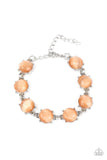 Ms. GLOW-It-All - Orange Bracelet - Paparazzi Accessories Bracelet Bedazzle Me Pretty Mobile Fashion Boutique