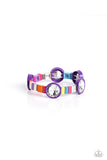 Multicolored Madness - Purple Bracelet - Paparazzi Accessories Bracelet Bedazzle Me Pretty Mobile Fashion Boutique
