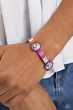 Multicolored Madness - Purple Bracelet - Paparazzi Accessories Bracelet Bedazzle Me Pretty Mobile Fashion Boutique
