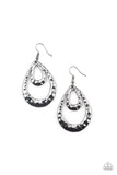 Museum Muse - Black Earrings - Paparazzi Accessories Earrings Bedazzle Me Pretty Mobile Fashion Boutique
