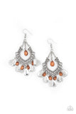 Musical Gardens - Brown Earrings - Paparazzi Accessories Earrings Bedazzle Me Pretty Mobile Fashion Boutique