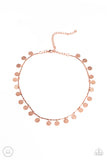 Musically Minimalist - Copper Necklace - Paparazzi Accessories Necklace Bedazzle Me Pretty Mobile Fashion Boutique