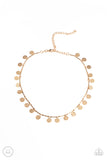 Musically Minimalist - Gold Necklace - Paparazzi Accessories Necklace Bedazzle Me Pretty Mobile Fashion Boutique