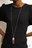 Musically Mojave - Pink Necklace - Paparazzi Accessories Necklace Bedazzle Me Pretty Mobile Fashion Boutique