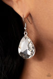 My Castle is Your Castle - White Earrings - Paparazzi Accessories Earrings Bedazzle Me Pretty Mobile Fashion Boutique