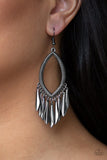 My FLAIR Lady - Black Earrings - Paparazzi Accessories Earrings Bedazzle Me Pretty Mobile Fashion Boutique
