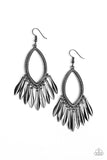 My FLAIR Lady - Black Earrings - Paparazzi Accessories Earrings Bedazzle Me Pretty Mobile Fashion Boutique