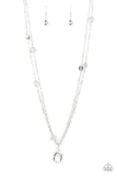 My GLEAM Job - Silver Lanyard - Paparazzi Accessories Lanyard Bedazzle Me Pretty Mobile Fashion Boutique