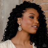 My Good LUXE Charm - Gold Post Earrings - Paparazzi Accessories Post Earrings Bedazzle Me Pretty Mobile Fashion Boutique