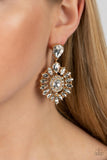My Good LUXE Charm - Gold Post Earrings - Paparazzi Accessories Post Earrings Bedazzle Me Pretty Mobile Fashion Boutique