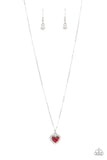 My Heart Goes Out To You - Red Necklace - Paparazzi Accessories Necklace Bedazzle Me Pretty Mobile Fashion Boutique