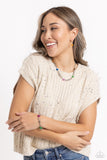 My HEARTBEAT Will Go On - Multi Necklace - Paparazzi Accessories Necklace Bedazzle Me Pretty Mobile Fashion Boutique
