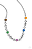 My HEARTBEAT Will Go On - Multi Necklace - Paparazzi Accessories Necklace Bedazzle Me Pretty Mobile Fashion Boutique