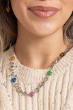 My HEARTBEAT Will Go On - Multi Necklace - Paparazzi Accessories Necklace Bedazzle Me Pretty Mobile Fashion Boutique