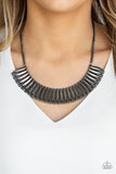 My Main MANE - Black Necklace - Paparazzi Accessories Bedazzle Me Pretty Mobile Fashion Boutique