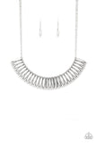 My Main MANE - Silver Necklace - Paparazzi Accessories Necklace Bedazzle Me Pretty Mobile Fashion Boutique