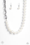 My PEARL - White Necklace - Paparazzi Accessories Necklace Bedazzle Me Pretty Mobile Fashion Boutique