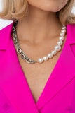 My PEARL - White Necklace - Paparazzi Accessories Necklace Bedazzle Me Pretty Mobile Fashion Boutique