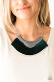 My PHARAOH Lady - Green Necklace - Paparazzi Accessories Necklace Bedazzle Me Pretty Mobile Fashion Boutique