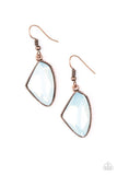 Mystic Mist - Copper Earrings - Paparazzi Accessories Earrings Bedazzle Me Pretty Mobile Fashion Boutique