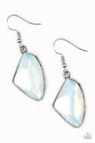 Mystic Mist - White Earrings - Paparazzi Accessories Earrings Bedazzle Me Pretty Mobile Fashion Boutique