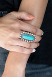 Mystic Oasis - Copper Ring - Paparazzi Accessories Ring Bedazzle Me Pretty Mobile Fashion Boutique