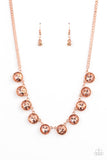 Mystical Majesty - Copper Necklace - Paparazzi Accessories Necklace Bedazzle Me Pretty Mobile Fashion Boutique