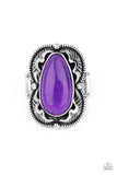 Mystical Mambo - Purple Ring - Paparazzi Accessories Ring Bedazzle Me Pretty Mobile Fashion Boutique