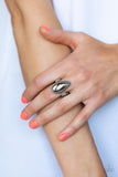 Mystical Marvel - Silver Ring - Paparazzi Accessories Ring Bedazzle Me Pretty Mobile Fashion Boutique