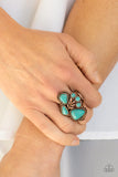 Mystical Mesa - Copper Ring - Paparazzi Accessories Ring Bedazzle Me Pretty Mobile Fashion Boutique