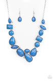 Mystical Mirage - Blue Necklace - Paparazzi Accessories Necklace Bedazzle Me Pretty Mobile Fashion Boutique