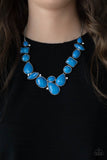 Mystical Mirage - Blue Necklace - Paparazzi Accessories Necklace Bedazzle Me Pretty Mobile Fashion Boutique