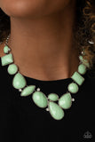 Mystical Mirage - Green Necklace - Paparazzi Accessories Necklace Bedazzle Me Pretty Mobile Fashion Boutique