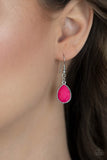Mystical Mirage - Pink Necklace - Paparazzi Accessories Necklace Bedazzle Me Pretty Mobile Fashion Boutique