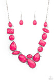 Mystical Mirage - Pink Necklace - Paparazzi Accessories Necklace Bedazzle Me Pretty Mobile Fashion Boutique