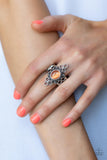 Mystical Mystique - Orange Ring - Paparazzi Accessories Ring Bedazzle Me Pretty Mobile Fashion Boutique