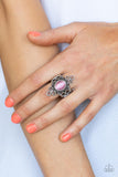 Mystical Mystique - Pink Ring - Paparazzi Accessories Ring Bedazzle Me Pretty Mobile Fashion Boutique