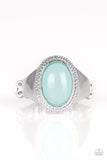 Mystically Malibu - Blue Ring - Paparazzi Accessories Ring Bedazzle Me Pretty Mobile Fashion Boutique
