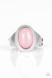 Mystically Malibu - Pink Ring - Paparazzi Accessories Ring Bedazzle Me Pretty Mobile Fashion Boutique