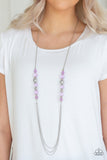 Native New Yorker - Purple Necklace - Paparazzi Accessories Necklace Bedazzle Me Pretty Mobile Fashion Boutique
