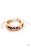 Natural-Born Navigator - Purple Bracelet - Paparazzi Accessories Bracelet Bedazzle Me Pretty Mobile Fashion Boutique