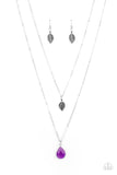 Natural Essence - Purple Necklace - Paparazzi Accessories Necklace Bedazzle Me Pretty Mobile Fashion Boutique