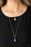 Natural Essence - Purple Necklace - Paparazzi Accessories Necklace Bedazzle Me Pretty Mobile Fashion Boutique