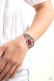 Natural Need - Pink Bracelet - Paparazzi Accessories Bracelet Bedazzle Me Pretty Mobile Fashion Boutique