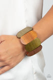 Natural Nirvana - Brass Bracelet - Paparazzi Accessories Bracelet Bedazzle Me Pretty Mobile Fashion Boutique